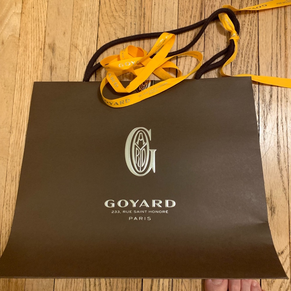 Goyard small shopping bag with ribbon